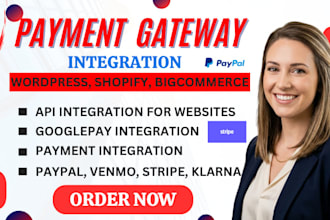 integrate stripe, klarna, authorize net payment gateways on shopify, wordpress