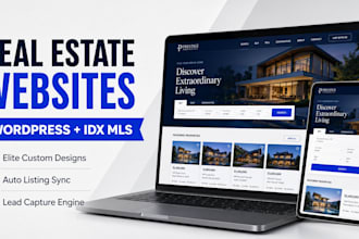 design premium real estate website with wordpress idx mls