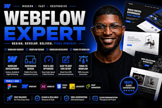be webflow developer for webflow website webflow design webflow expert