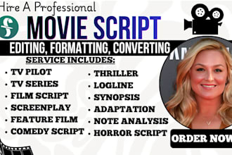 convert or format your script, film script, screenplay to final draft fdx format