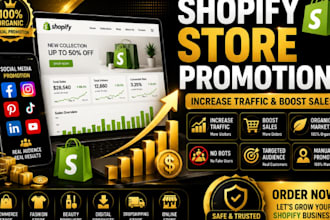 promote your shopify store to increase traffic and sales