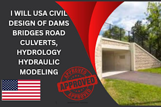 usa civil design of dams bridges road culverts, hydrology hydraulic modeling