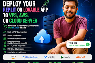deploy replit or lovable app to vps, AWS, cloud server