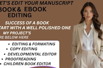 professionally edit, proofread, and format your manuscript