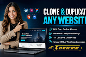 convert figma PSD xd or HTML to wordpress elementor website