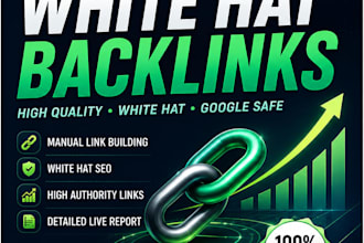 build manual white hat backlinks for off page SEO