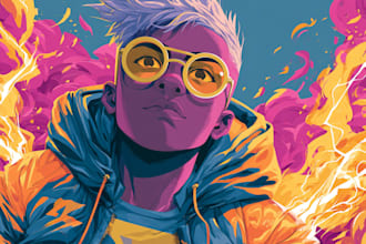 drew comic book and custom illustration