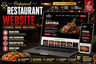 build a professional restaurant website with online menu and reservation system