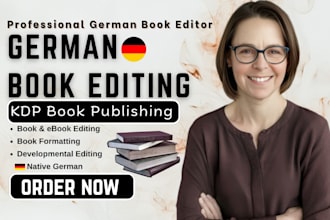proofread and edit german book, ebook novel or manuscript christian book editing