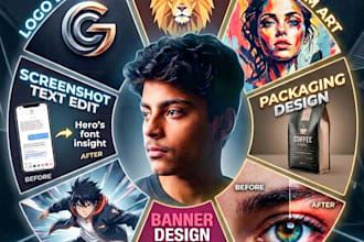 premium visuals design and art and expert editing