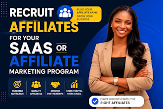 recruit affiliates for your saas or affiliate marketing program