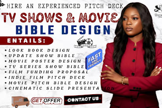 design short film pitch deck, ppt TV series pitch bible, show bible lookbook