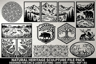 create custom cnc engraving metal wood products dxf svg step by step lasercut