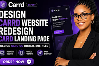 design carrd website redesign card landing page design card co digital business