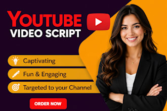 write viral youtube scripts for faceless, cash cow channel, yout ube automation