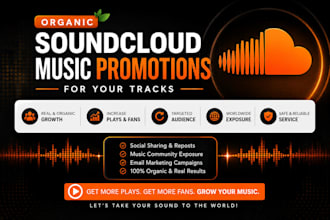 do organic soundcloud music promotions for your tracks