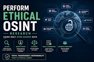 perform ethical osint research using only open source data
