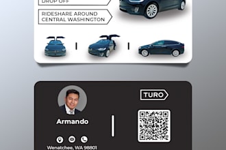 design a premium automobile business card