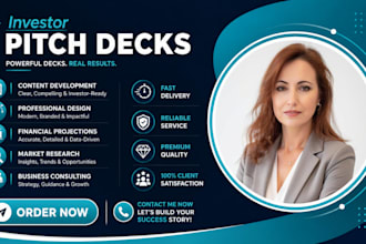 design pitch decks that secure investor funding