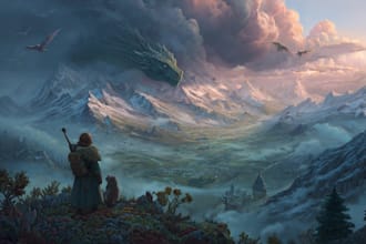 design fantasy book cover illustration art