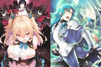 design custom anime light novel webnovel cover and book cover