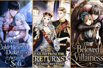 design custom anime light novel webnovel cover and book cover