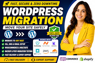 transfer wordpress to godaddy namecheap kinsta wp engine or AWS