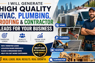 generate hvac, plumbing , roofing contractor leads