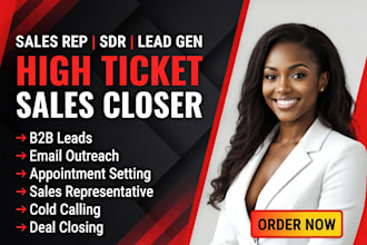 sales closer sales representative telemarketing sales b2b appointment settings