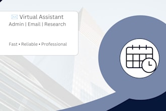 be your virtual assistant for admin and email
