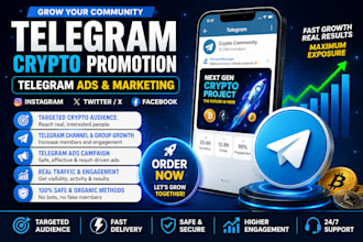 telegram crypto promotion telegram ads marketing instagram twitter facebook