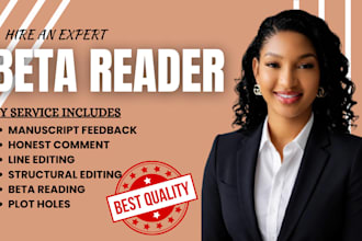 beta read your book and provide detailed feedback and story critique