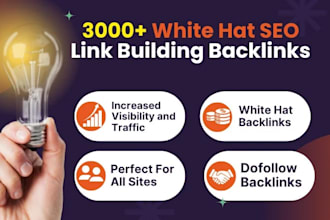 build 3000 high da seo link building backlinks, pr9 profile