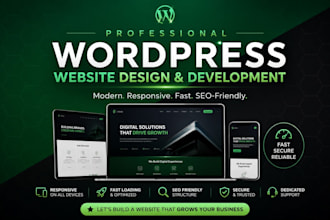 build responsive wordpress website and design redesign wordpress website