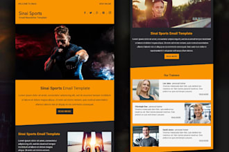 design custom mailchimp, klaviyo email marketing template newsletter
