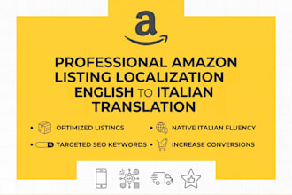 translate your amazon listing from english to italian SEO