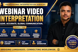 interpret french to english live for business owners and corporate meetings