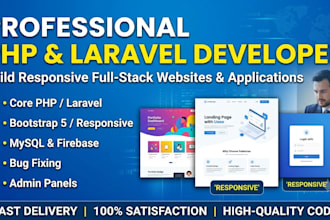 develop, fix, or customize your php and bootstrap website