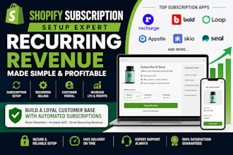 build shopify subscription app recharge bold, loop or skio for recurring revenue