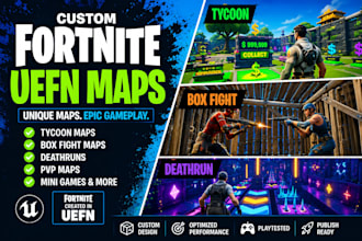 create custom fortnite uefn tycoon box fight and creative maps