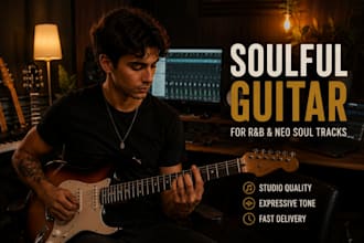 record soulful guitar for rnb and neo soul tracks