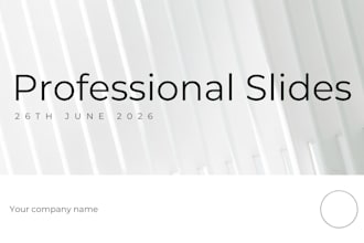 transform your slides into a polished, professional presentation