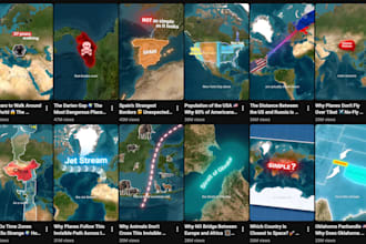 create engaging geolayers map animation shorts in after effects