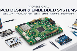 pcb design, schematic, esp32, stm32, arduino hardware prototyping