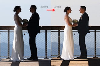 professionally edit, color correct, and retouch your photos