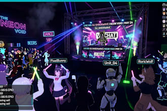 create custom interactive vrchat props, drink systems, and audiolink accessories