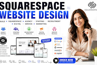 build squarespace agency staffing recruitment digital service marketing website