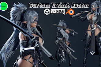 edit, fix, rig, create custom vrchat avatar, outfit, props, asset, vrchat upload