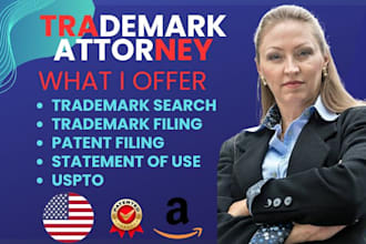 do trademark attorney, office action, trademark filing,renewal, sou,amazon