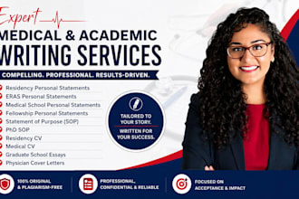 refine and edit your residency personal statement CV eras sop phd medical mbal